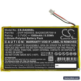 Creative Zen Vision M Replacement Battery, 3.7V, 1500mAh, Li-Polymer 3