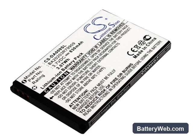 Creative Zen Micro Photo Replacement Battery, 3.7V, 830mAh, Li-ion 1