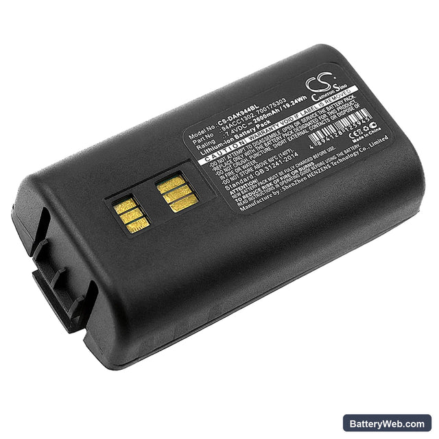 Datalogic Kyman Replacement Battery, 7.4V, 2600mAh, Li-ion 1