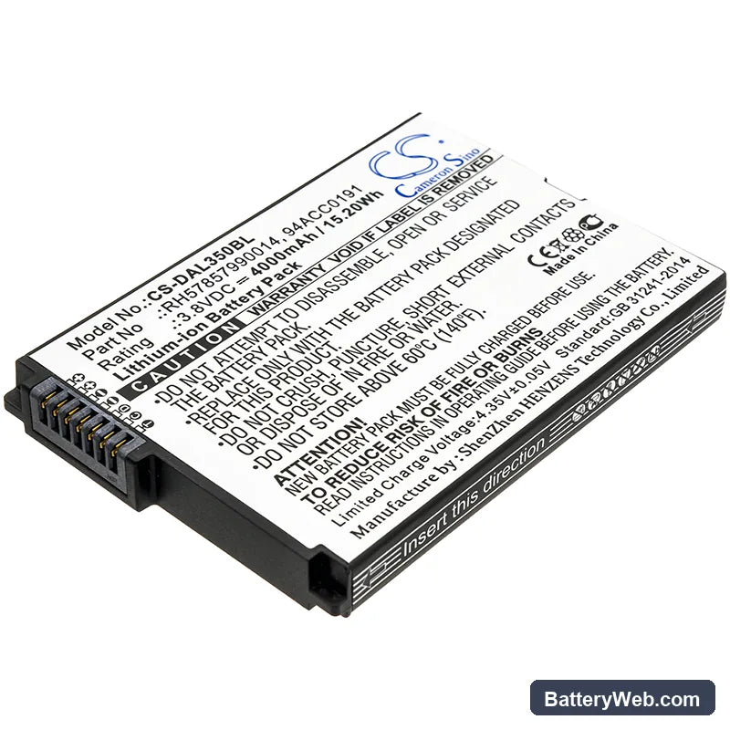 Datalogic BTDL35 Replacement Battery, 3.8V, 4000mAh, Li-ion 1
