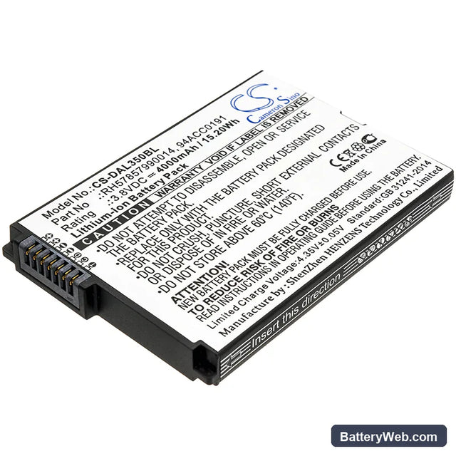 Datalogic BTDL35 Replacement Battery, 3.8V, 4000mAh, Li-ion 1