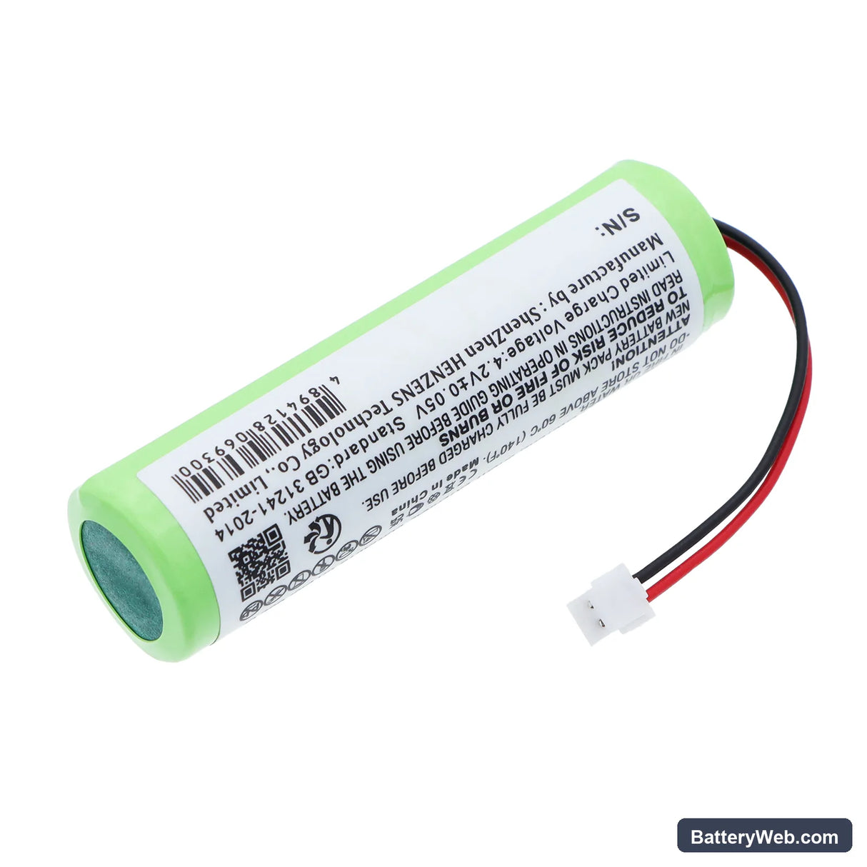 Datalogic QuickScan Mobile 2130 Replacement Battery, 3.7V, 750mAh, Li-ion 2