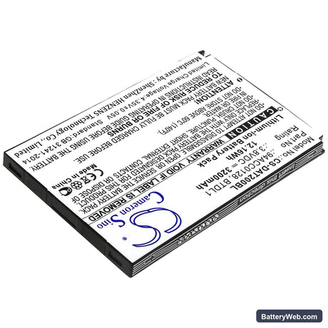 Datalogic Axist Replacement Battery, 3.8V, 3200mAh, Li-ion 2