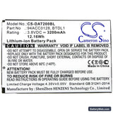 Datalogic Axist Replacement Battery, 3.8V, 3200mAh, Li-ion 3