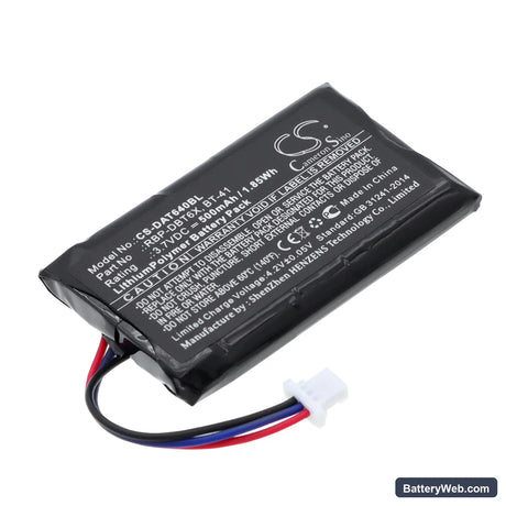 Datalogic RIDA DBT6400 Replacement Battery, 3.7V, 500mAh, Li-Polymer 1