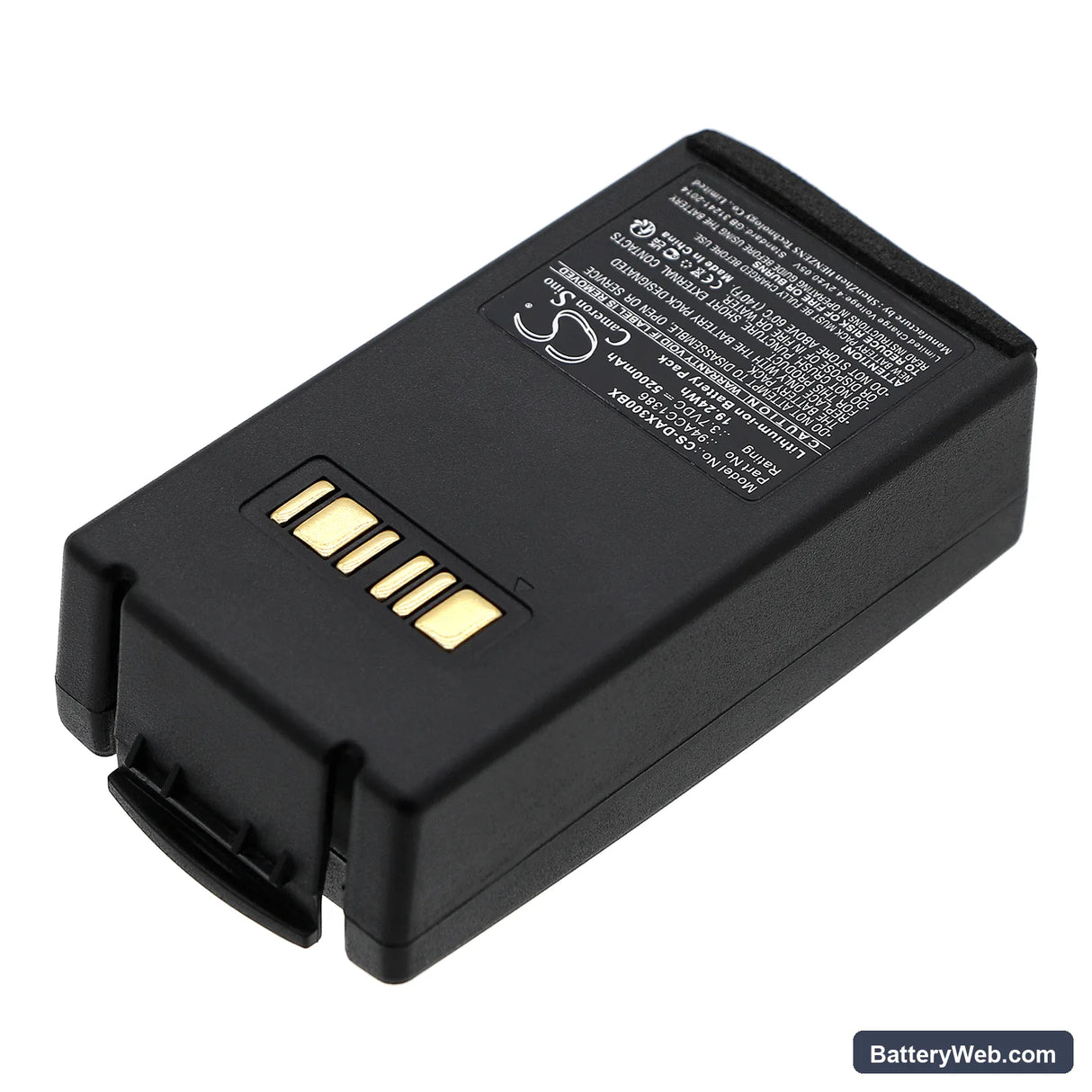 Datalogic Falcon X3 Replacement Battery, 3.7V, 5200mAh, Li-ion 2
