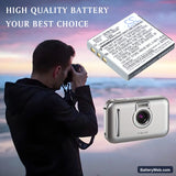 Sanyo Xacti VPC-E60 Replacement Battery, 3.7V, 700mAh, Li-ion 6