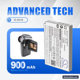 Sanyo Xacti DMX-HD800 Replacement Battery, 3.7V, 900mAh, Li-ion 7