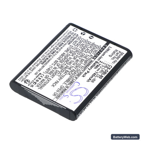 Pentax Optio P70 Replacement Battery, 3.7V, 740mAh, Li-ion 2