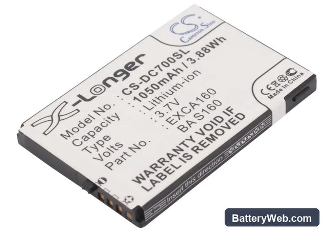 Dopod C720 Replacement Battery, 3.7V, 1050mAh, Li-ion 1