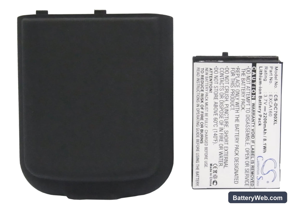 Dopod C720 Replacement Battery, 3.7V, 2200mAh, Li-ion 5