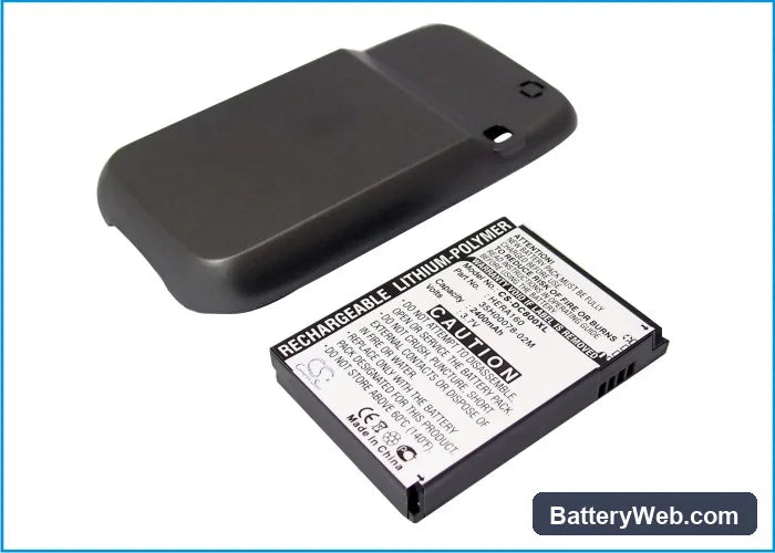 O2 XDA Terra Replacement Battery, 3.7V, 2400mAh, Li-Polymer 2