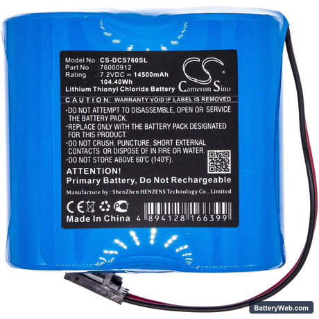 Digi Connect Sensor+ Replacement Battery, 7.2V, 14500mAh, Li-SOCl2 3