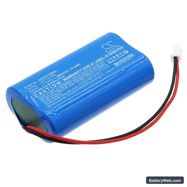 Tree DCT-50 Replacement Battery, 7.4V, 2600mAh, Li-ion 1