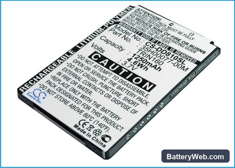 O2 XDA Argon Replacement Battery, 3.7V, 1250mAh, Li-Polymer 1
