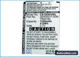 O2 XDA Argon Replacement Battery, 3.7V, 1250mAh, Li-Polymer 5
