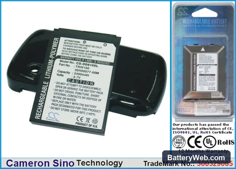 HTC P3600 Replacement Battery, 3.7V, 2400mAh, Li-Polymer 1