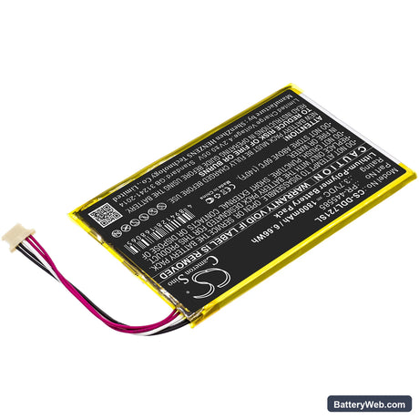 DigiLand DL7006 Replacement Battery, 3.7V, 1800mAh, Li-Polymer 2