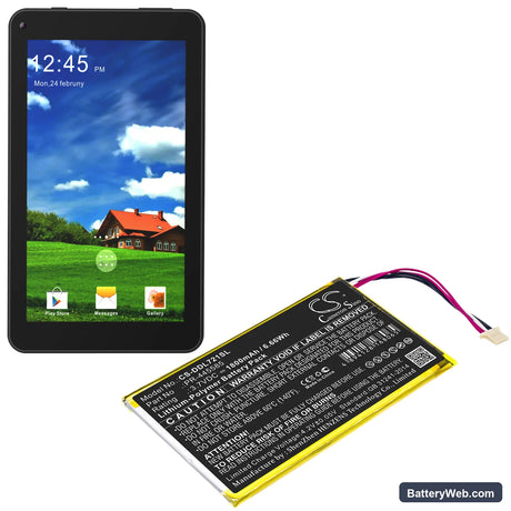 DigiLand DL7006 Replacement Battery, 3.7V, 1800mAh, Li-Polymer 6