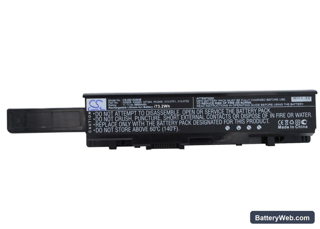 Dell Studio 1535 Replacement Battery, 11.1V, 6600mAh, Li-ion 1