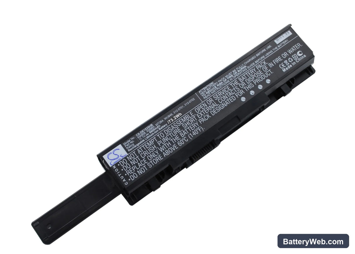 Dell Studio 1535 Replacement Battery, 11.1V, 6600mAh, Li-ion 2