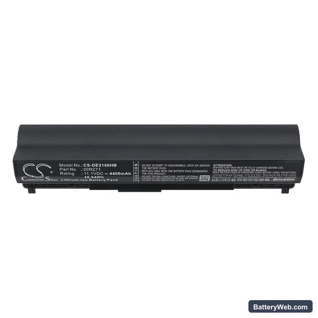 Dell Latitude 2100 Replacement Battery, 11.1V, 4400mAh, Li-ion 5