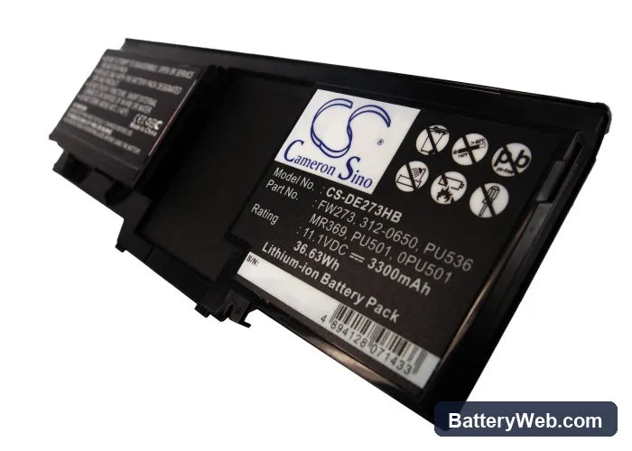 Dell Latitude XT Replacement Battery, 11.1V, 3300mAh, Li-ion 1