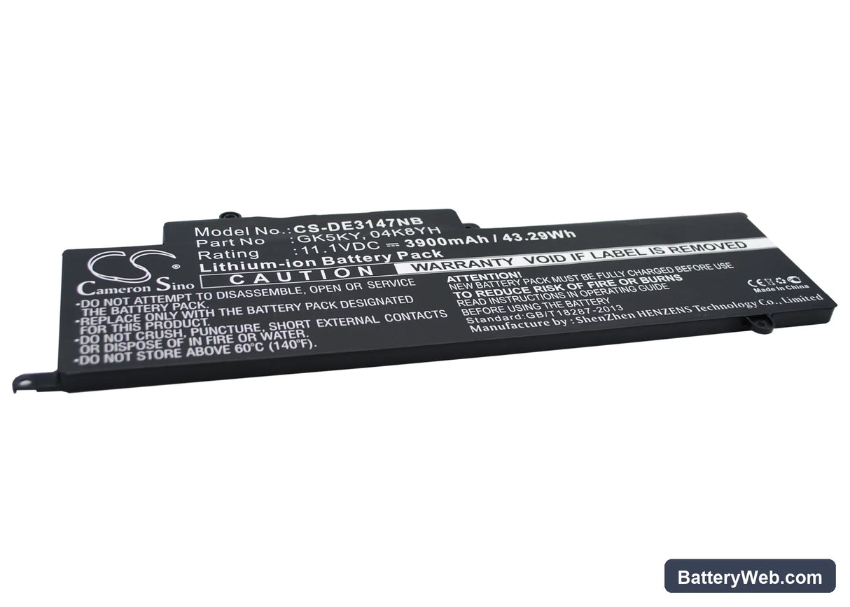 Dell Inspiron 11 3147 Replacement Battery, 11.1V, 3900mAh, Li-Polymer 3