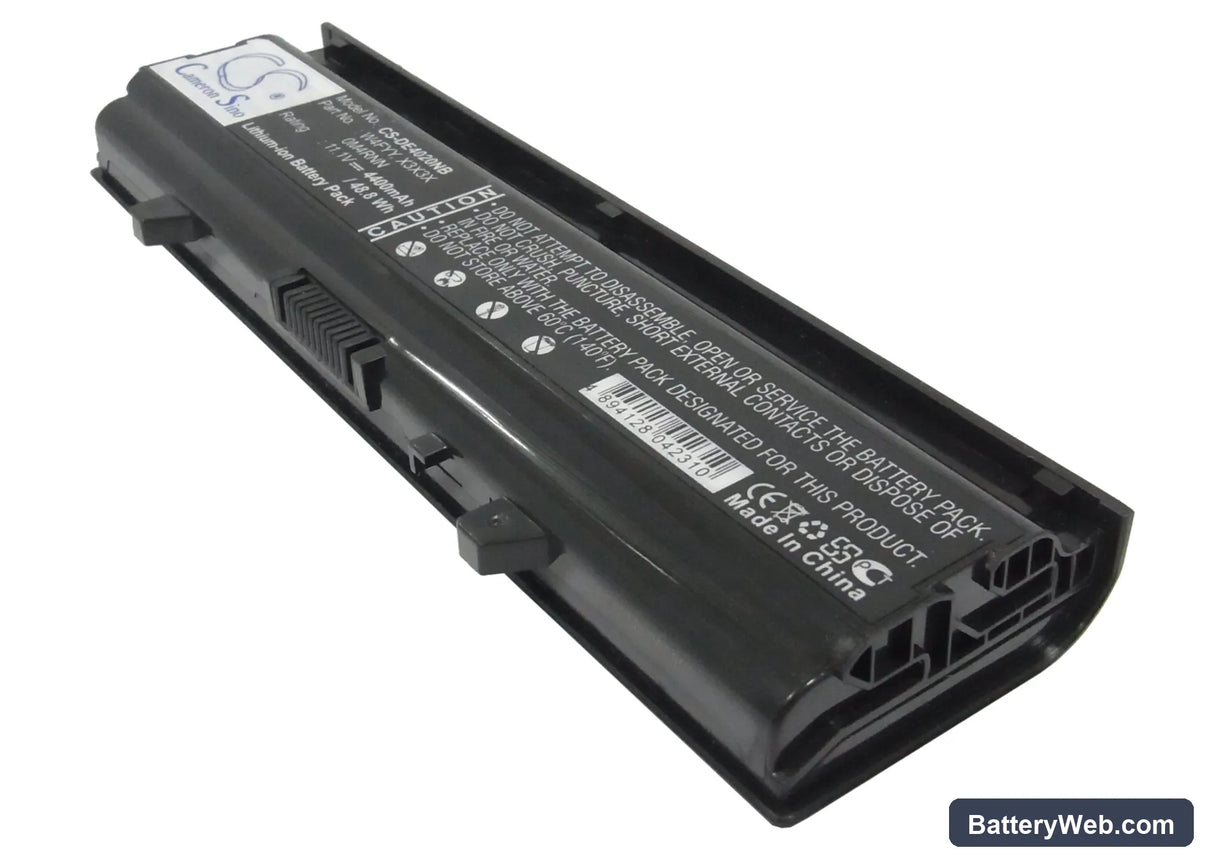 Dell Inspiron 14V Replacement Battery, 11.1V, 4400mAh, Li-ion 1