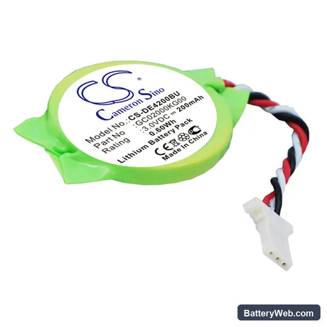 Dell Latitude E4200 Replacement Battery, 3V, 200mAh, Lithium 1