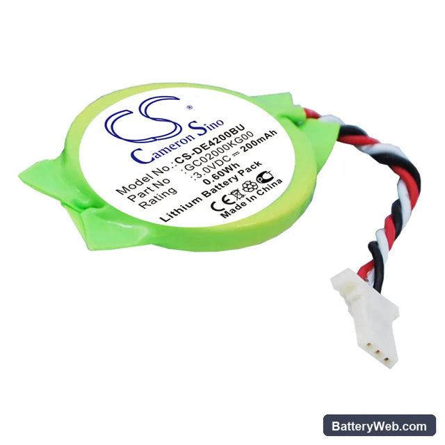 Dell Latitude E4200 Replacement Battery, 3V, 200mAh, Lithium 1