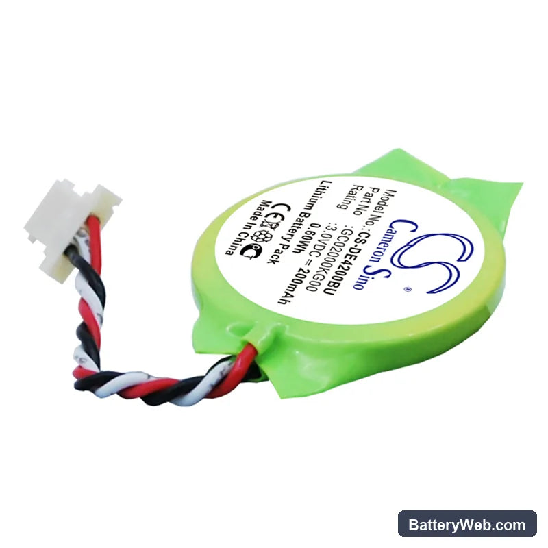 Dell Latitude E4200 Replacement Battery, 3V, 200mAh, Lithium 2