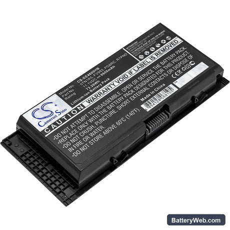 Dell Precision M4600 Replacement Battery, 11.1V, 6600mAh, Li-ion 1