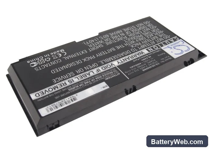 Dell Precision M4600 Replacement Battery, 11.1V, 4400mAh, Li-ion 2