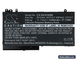 Dell Latitude 12 5000 Replacement Battery, 11.1V, 3400mAh, Li-Polymer 5