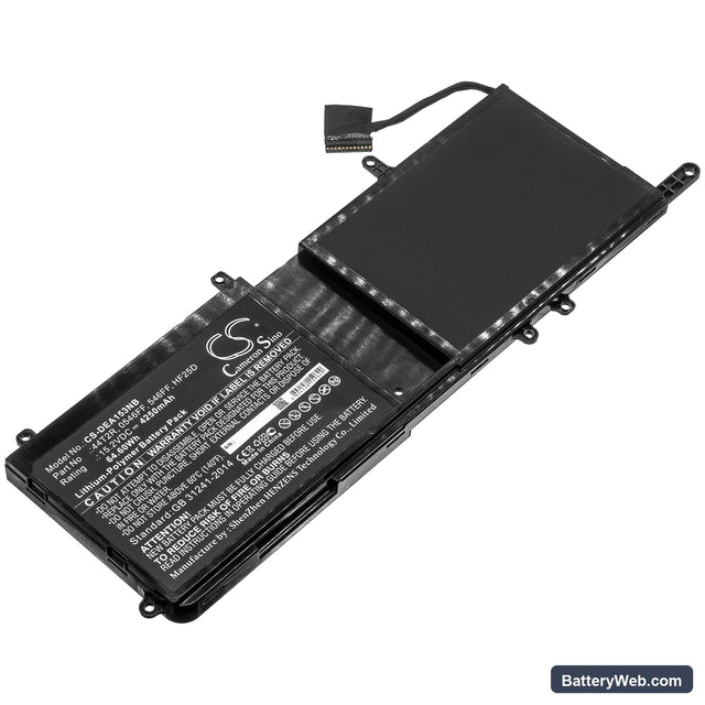 Dell Alienware 15 R3 Max-Q Replacement Battery, 15.2V, 4250mAh, Li-Polymer 1
