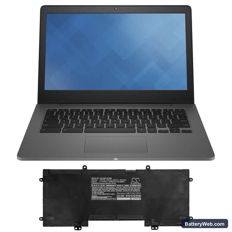 Dell Chromebook 13 7310 Replacement Battery, 11.4V, 5700mAh, Li-Polymer 5