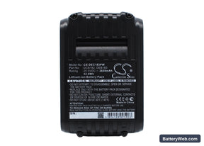 DeWalt DCD740 Replacement Battery, 20V, 2600mAh, Li-ion 1