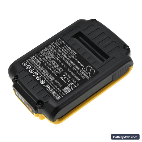 DeWalt 20V MAX Replacement Battery, 20V, 2000mAh, Li-ion 3
