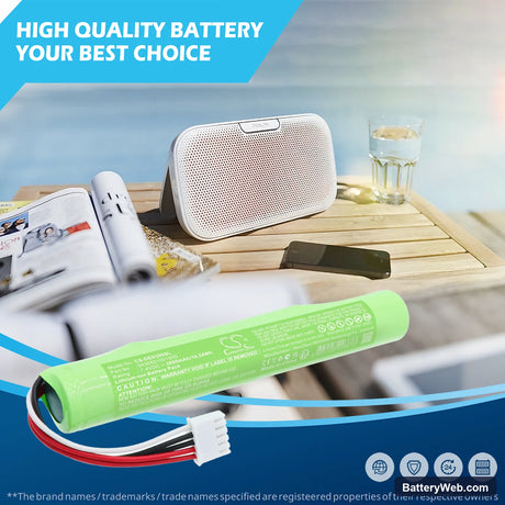 Denon Envaya DSB-200 Replacement Battery, 7.4V, 2600mAh, Li-ion 6