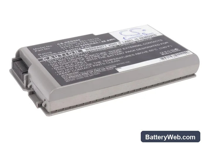 Dell Inspiron 500m Replacement Battery, 11.1V, 4400mAh, Li-ion 1