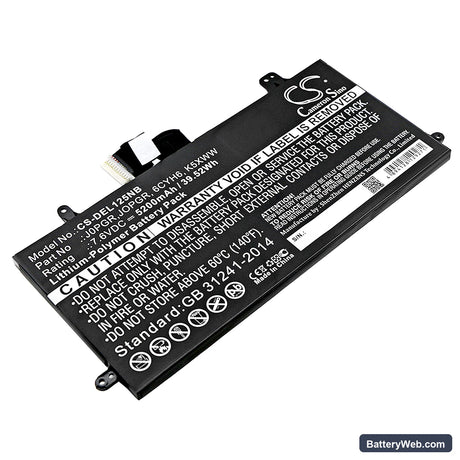 Dell N003L7390-C-D1606FTCN Replacement Battery, 7.6V, 5200mAh, Li-Polymer 1