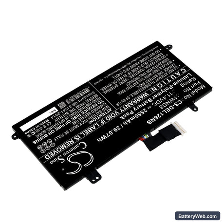 Dell Latitude 12 5285 Replacement Battery, 11.4V, 2550mAh, Li-Polymer 2