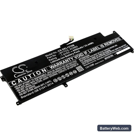 Dell Latitude 13 7370 Replacement Battery, 7.6V, 4400mAh, Li-ion 1