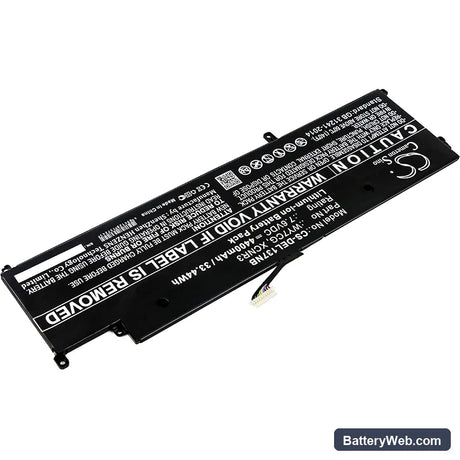 Dell Latitude 13 7370 Replacement Battery, 7.6V, 4400mAh, Li-ion 2