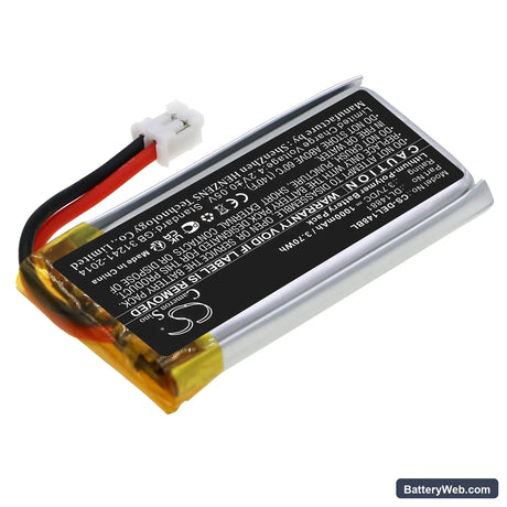Deli 14951w Replacement Battery, 3.7V, 1000mAh, Li-Polymer 2