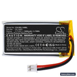 Deli 14951w Replacement Battery, 3.7V, 1000mAh, Li-Polymer 3