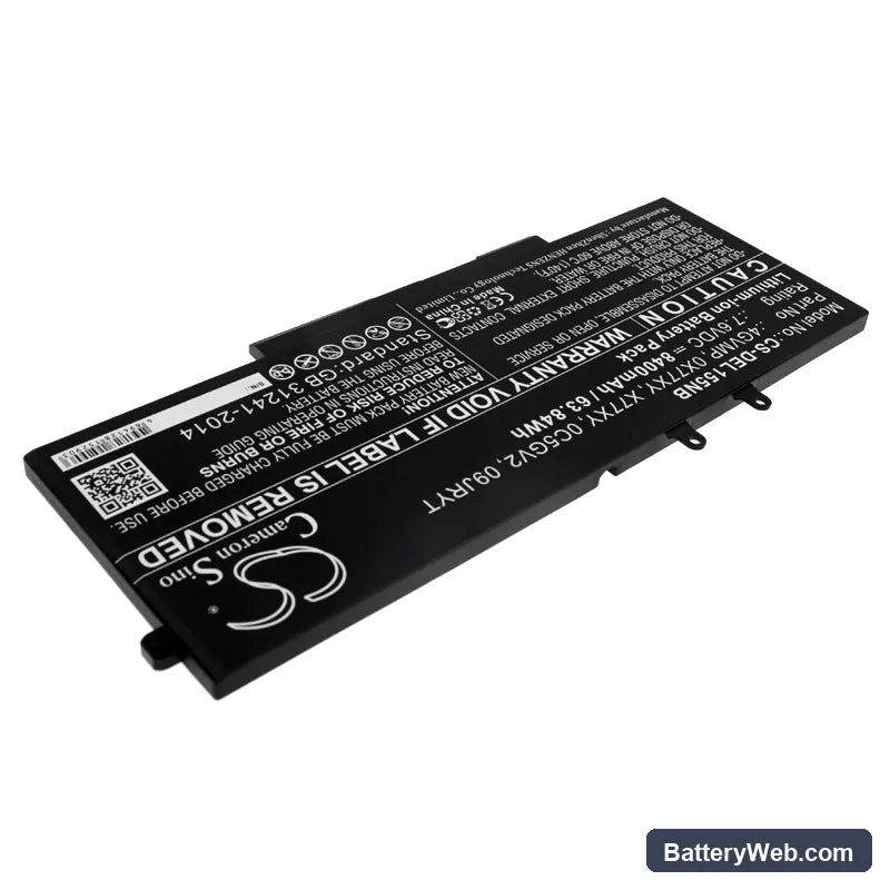 Dell Latitude 14 5400 Replacement Battery, 7.6V, 8400mAh, Li-ion 2