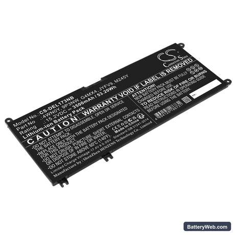 Dell Inspiron 13 7577 Replacement Battery, 15.2V, 3500mAh, Li-ion 1