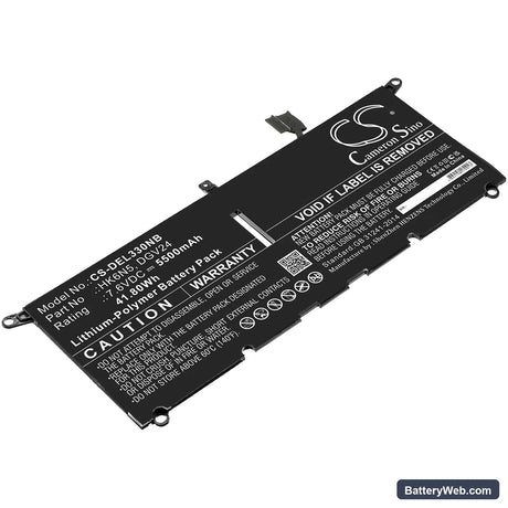 Dell Latitude 3301 Replacement Battery, 7.6V, 5500mAh, Li-Polymer 1